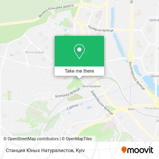 Карта Станция Юных Натуралистов
