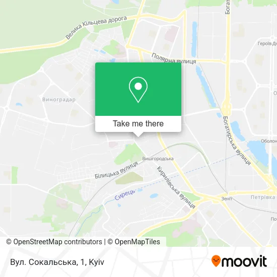 Карта Вул. Сокальська, 1