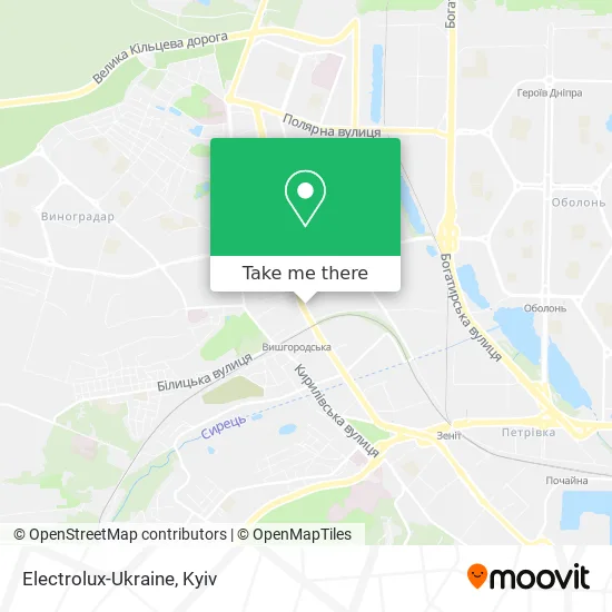 Карта Electrolux-Ukraine