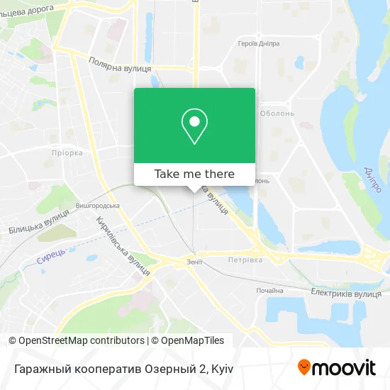 Гаражный кооператив Озерный 2 map