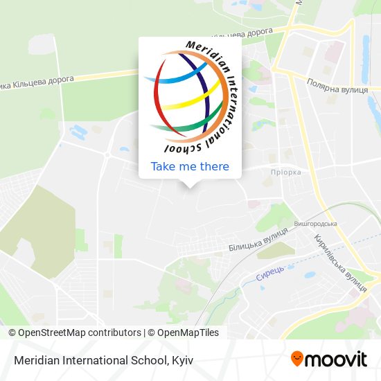 Meridian International School map