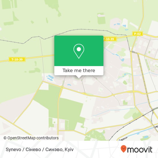 Synevo / Сінево / Синэво map