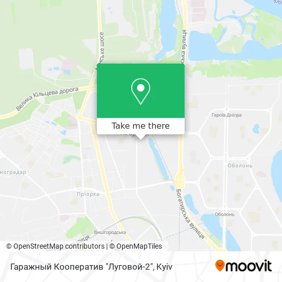 Гаражный Кооператив "Луговой-2" map