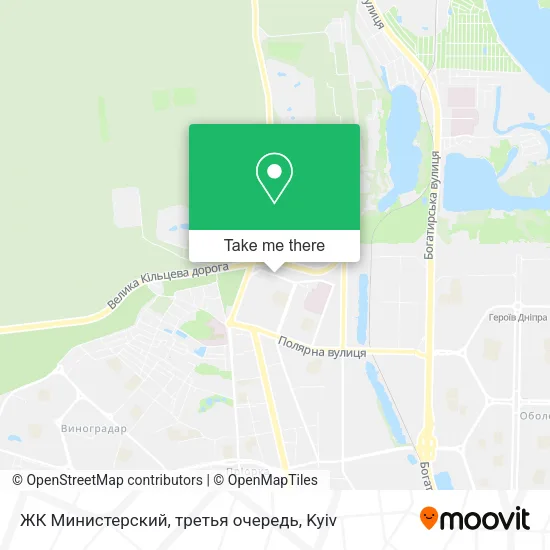Карта ЖК Министерский, третья очередь