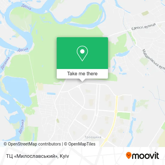 Карта ТЦ «Милославський»