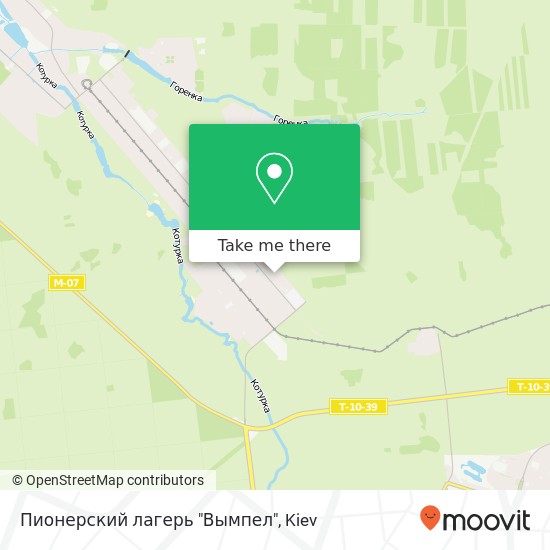 Пионерский лагерь "Вымпел" map