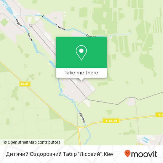 Дитячий Оздоровчий Табір "Лісовий" map