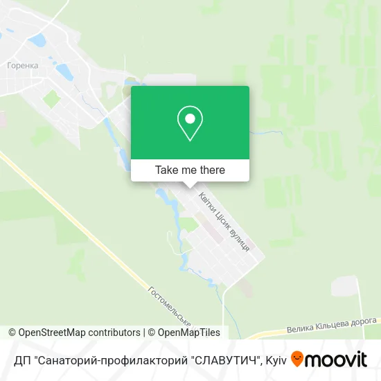 Карта ДП "Санаторий-профилакторий "СЛАВУТИЧ"