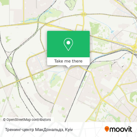 Тренинг-центр МакДональдз map