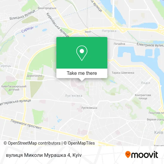 Карта вулиця Миколи Мурашка 4
