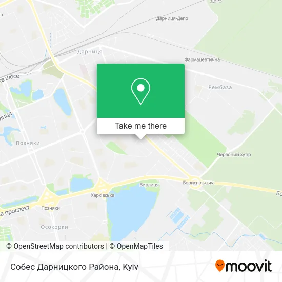 Карта Собес Дарницкого Района
