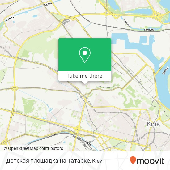 Карта Детская площадка на Татарке