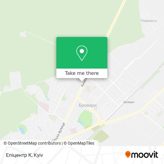 Епіцентр К map