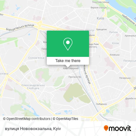вулиця Нововокзальна map