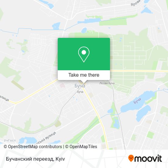 Карта Бучанский переезд
