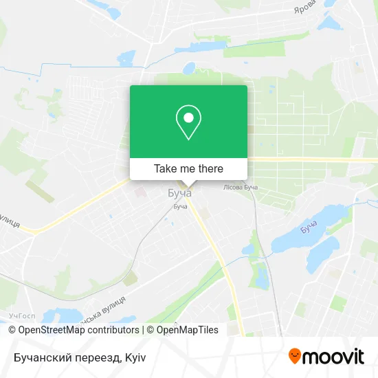 Карта Бучанский переезд