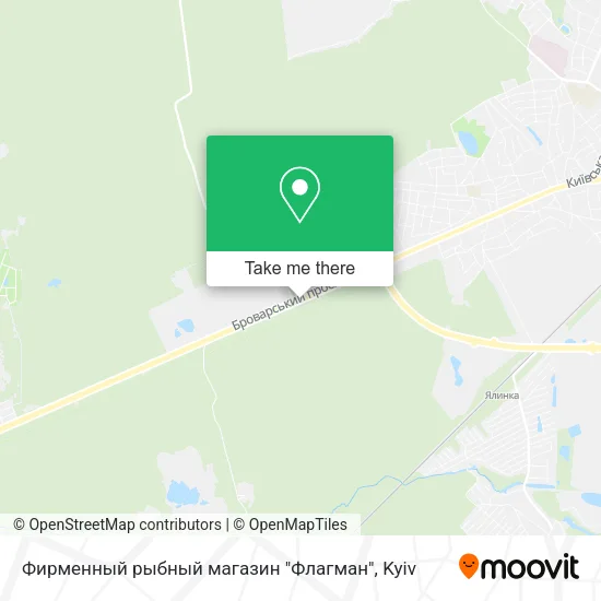 Карта Фирменный рыбный магазин "Флагман"