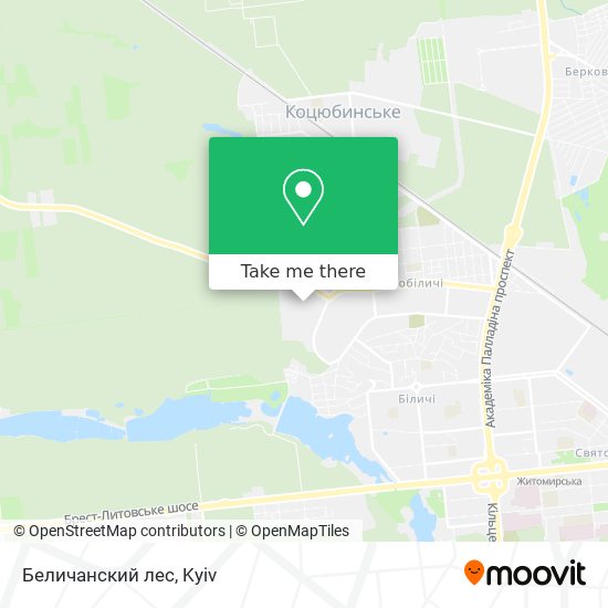 Беличанский лес map