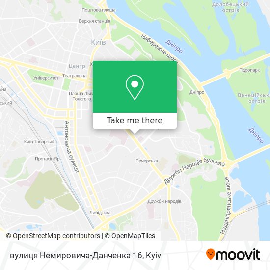 вулиця Немировича-Данченка 16 map