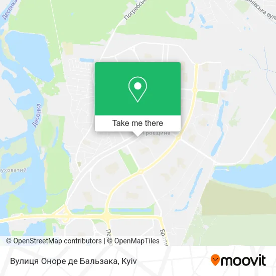 Вулиця Оноре де Бальзака map