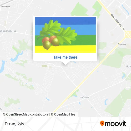 Карта Гатне