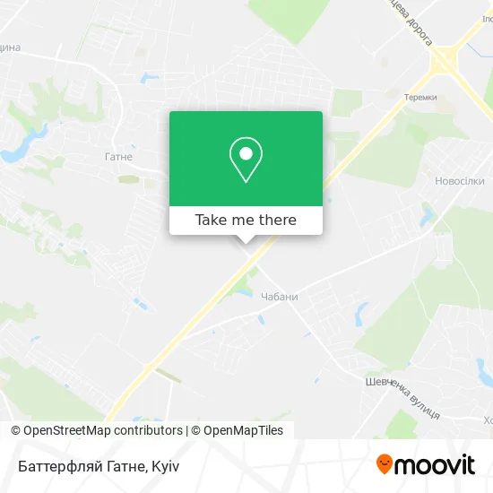 Баттерфляй Гатне map