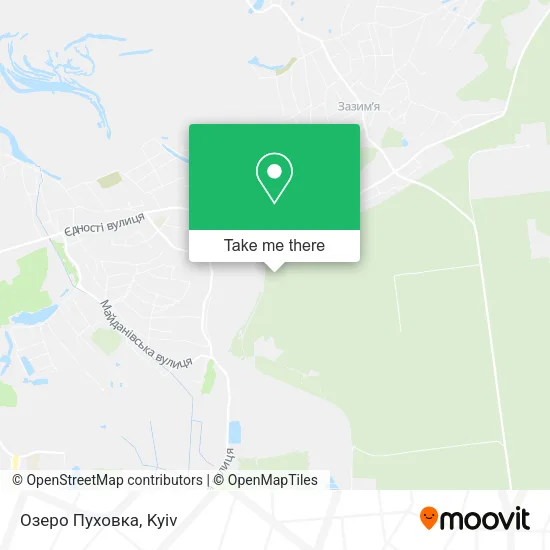 Карта Озеро Пуховка