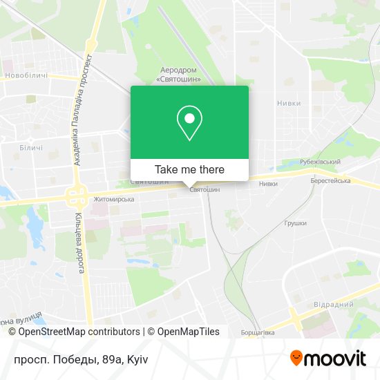 Карта просп. Победы, 89а