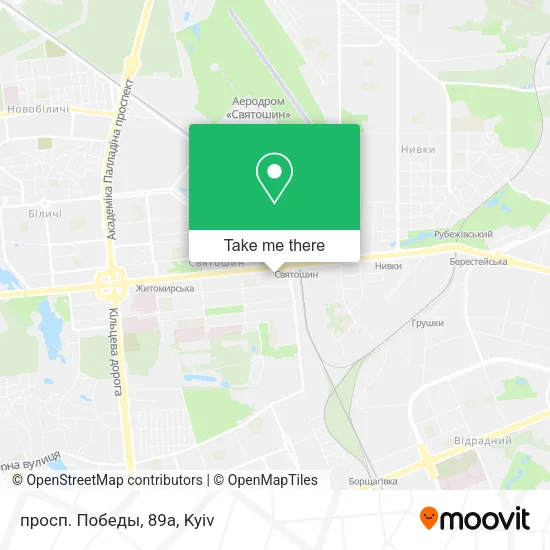 Карта просп. Победы, 89а