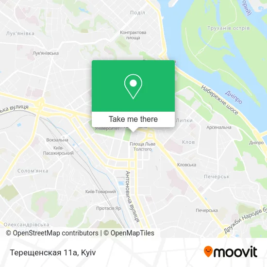 Карта Терещенская 11а
