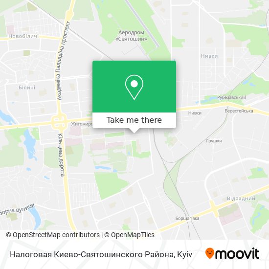 Налоговая Киево-Святошинского Района map