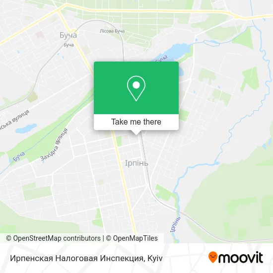 Карта Ирпенская Налоговая Инспекция