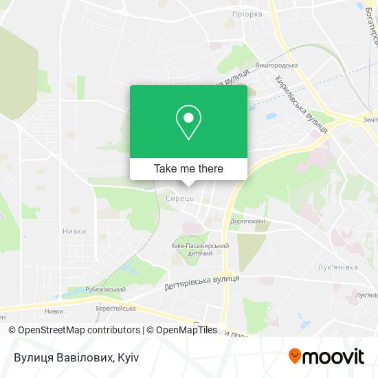 Вулиця Вавілових map