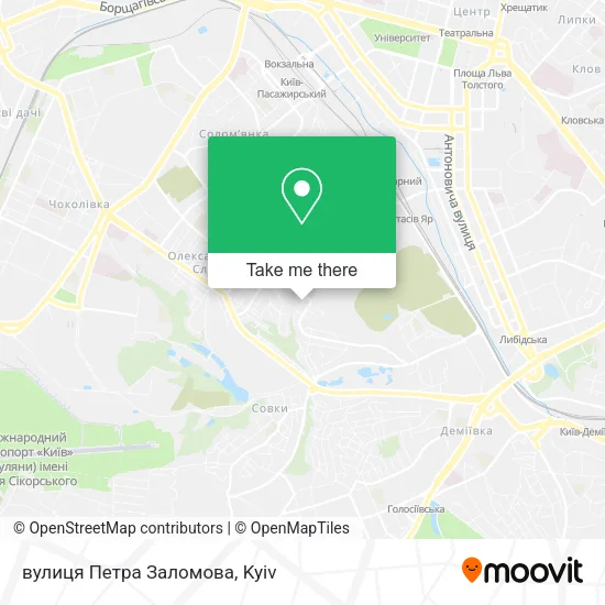 вулиця Петра Заломова map