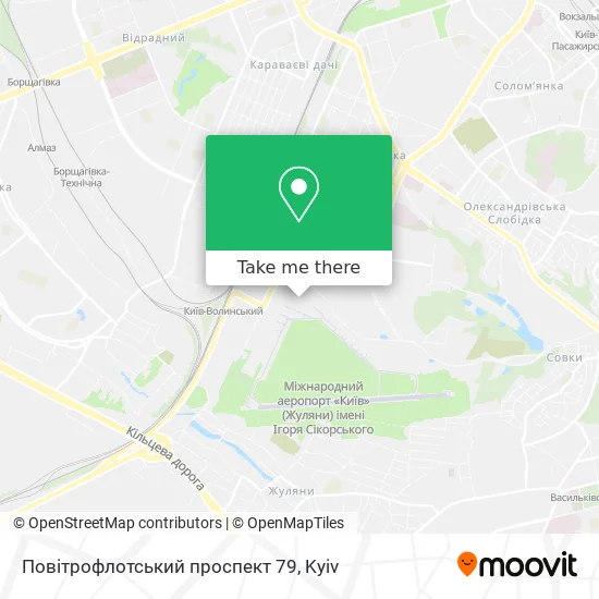 Повітрофлотський проспект 79 map