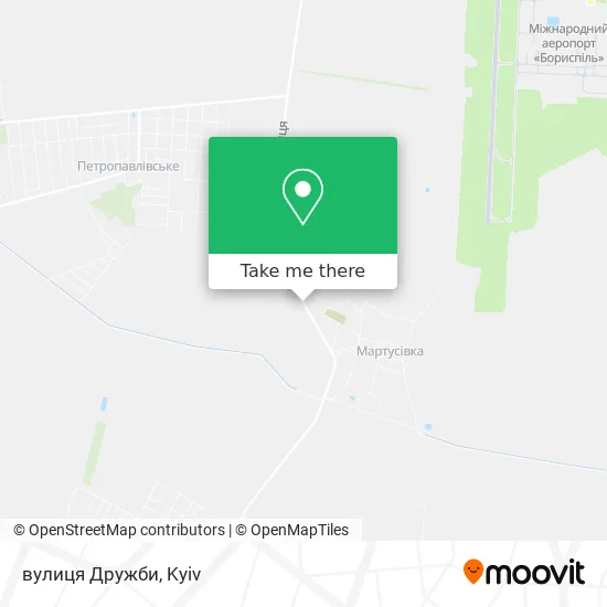 вулиця Дружби map