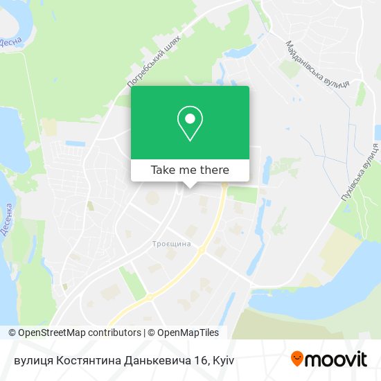 вулиця Костянтина Данькевича 16 map