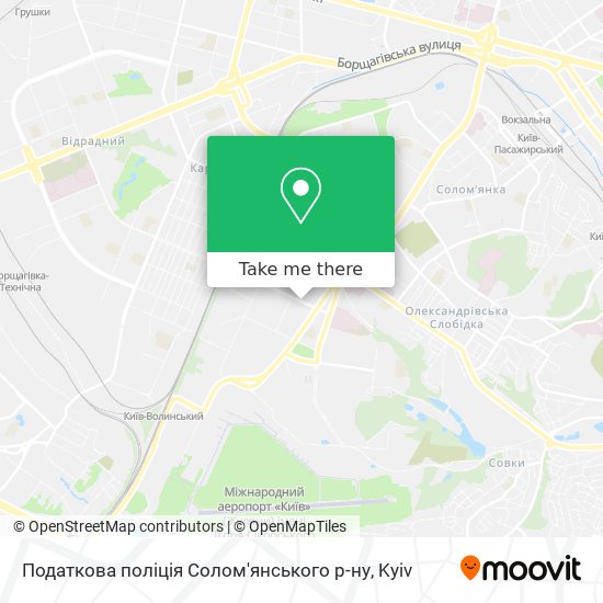 Карта Податкова поліція Солом'янського р-ну