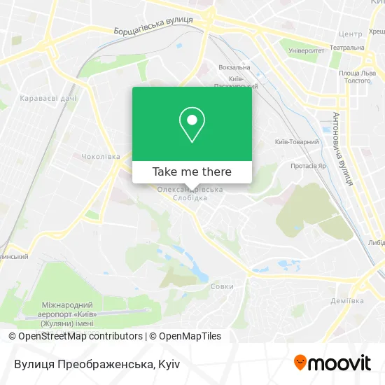 Вулиця Преображенська map