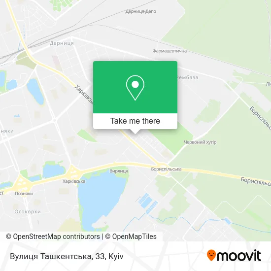 Вулиця Ташкентська, 33 map