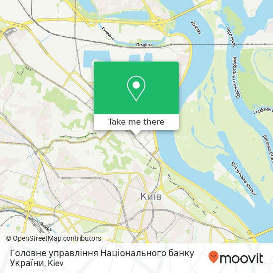 Головне управління Національного банку України map