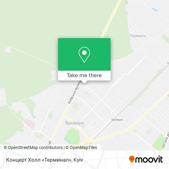 Карта Концерт Холл «Терминал»