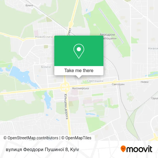 вулиця Феодори Пушиної 8 map