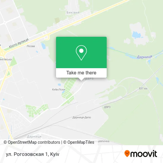 Карта ул. Рогозовская 1