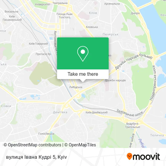 Карта вулиця Івана Кудрі 5