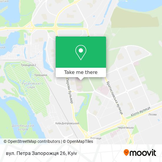 вул. Петра Запорожця 26 map