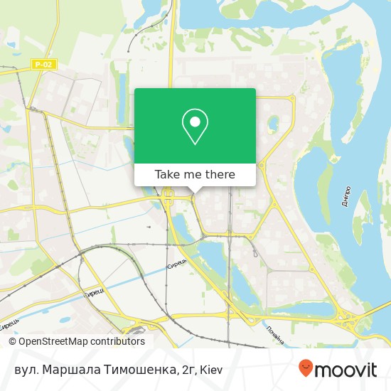 вул. Маршала Тимошенка, 2г map