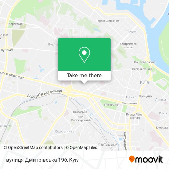 вулиця Дмитрівська 19б map