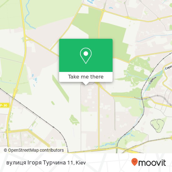 вулиця Ігоря Турчина 11 map
