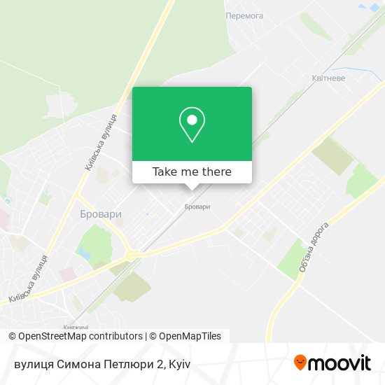 Карта вулиця Симона Петлюри 2
